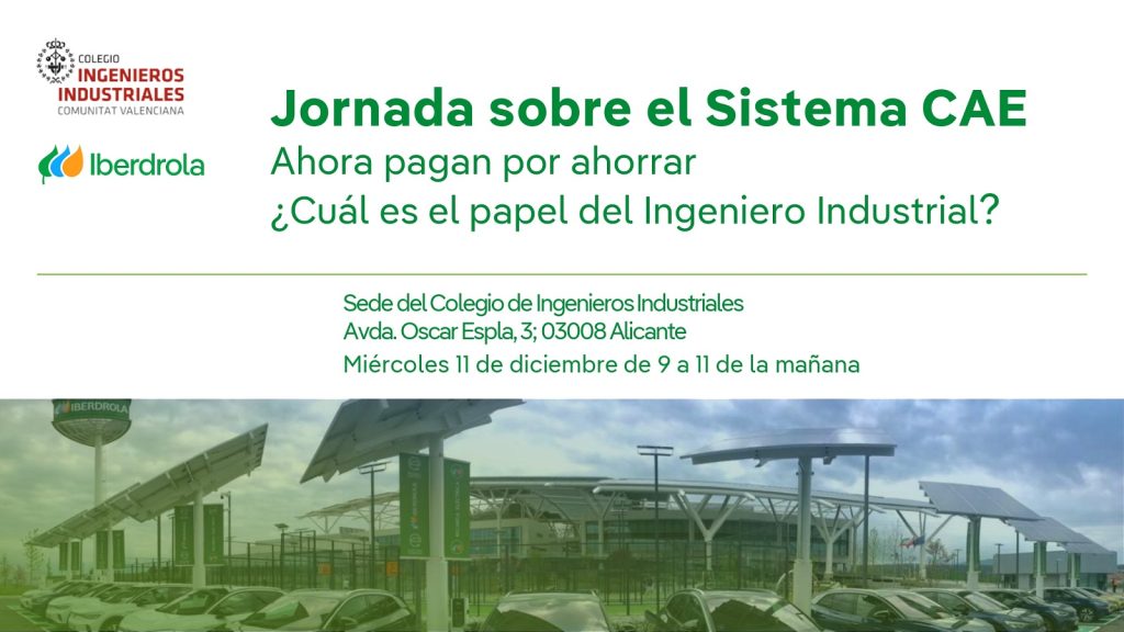 IBERDROLA - JORNADA PRESENCIAL SOBRE EL SISTEMA CAE - 11 de diciembre- Alicante