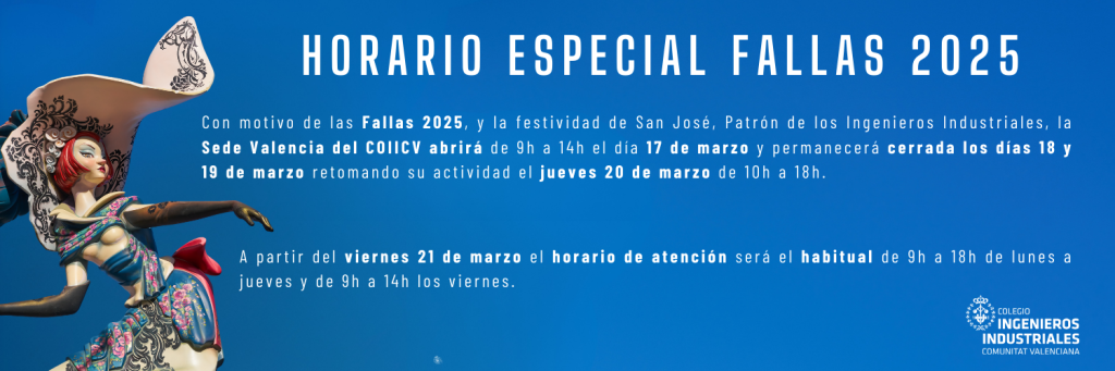 Horario especial de Fallas 2025 del coiicv sede valencia -- COPIA